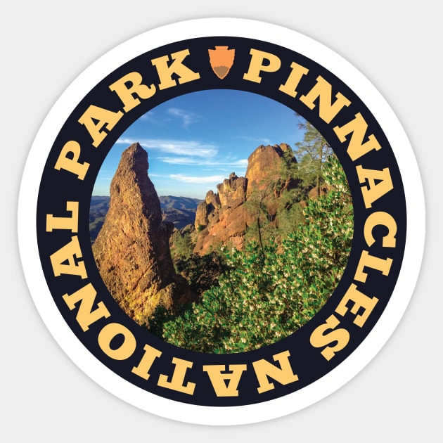 Pinnacles National Park circle Sticker by nylebuss